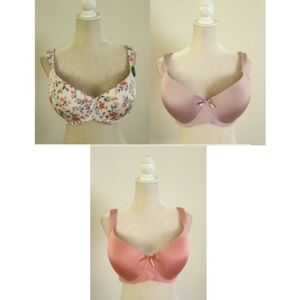 Set of 3 Laura Ashley Comfort Strap Bras